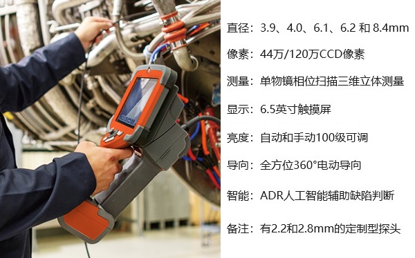 韋林工業內窺鏡應用圖及產品參數